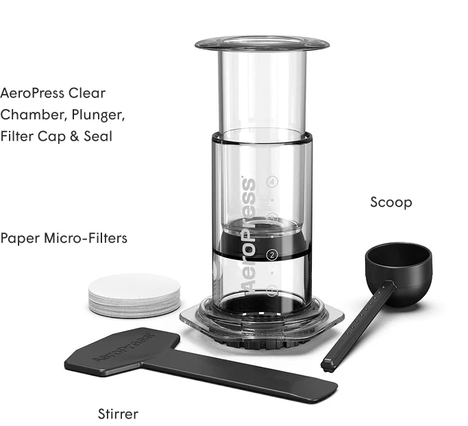 Aeropress Clear Green - Fantastisk kaffepress  - 2