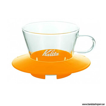 Kalita - Glass Dripper 155 - Mango Yellow - Filterhållare i glas