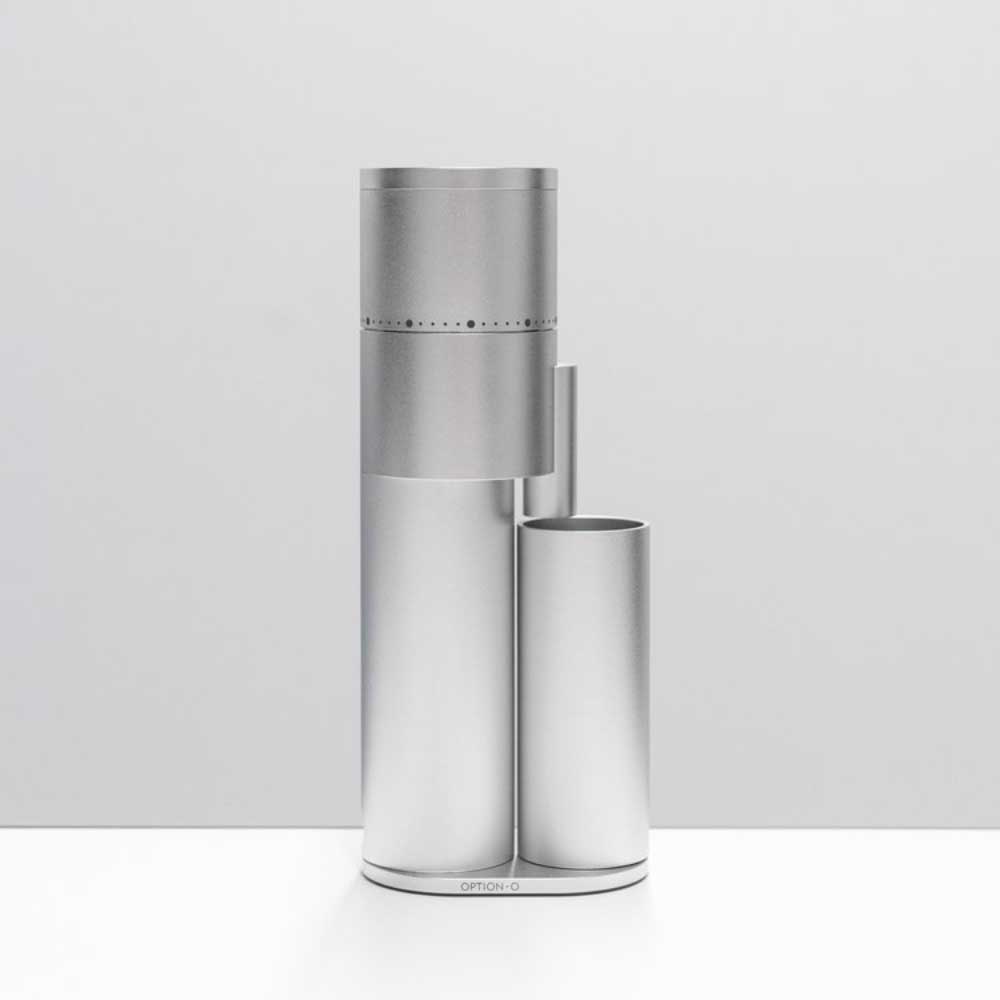 Option-O - LAGOM mini 2 - Kompakt elektrisk kaffekvarn - 48mm Moonshine malskivor - Silver - 3
