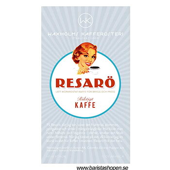 Waxholms Kafferosteri - Resarö - Lätt mörkrostade kaffebönor - 500g