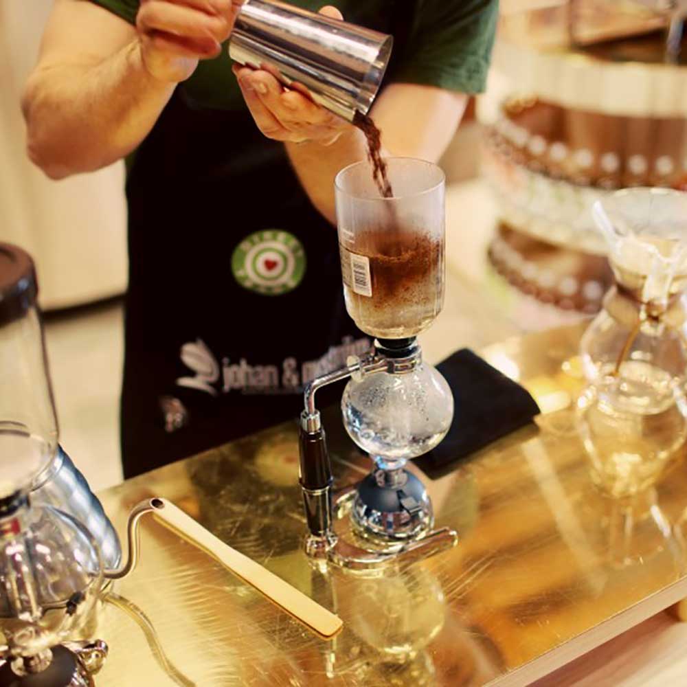 Hario - Technica Syphon Brewer 5-kopp och Rekrow butangasbrännare - 2