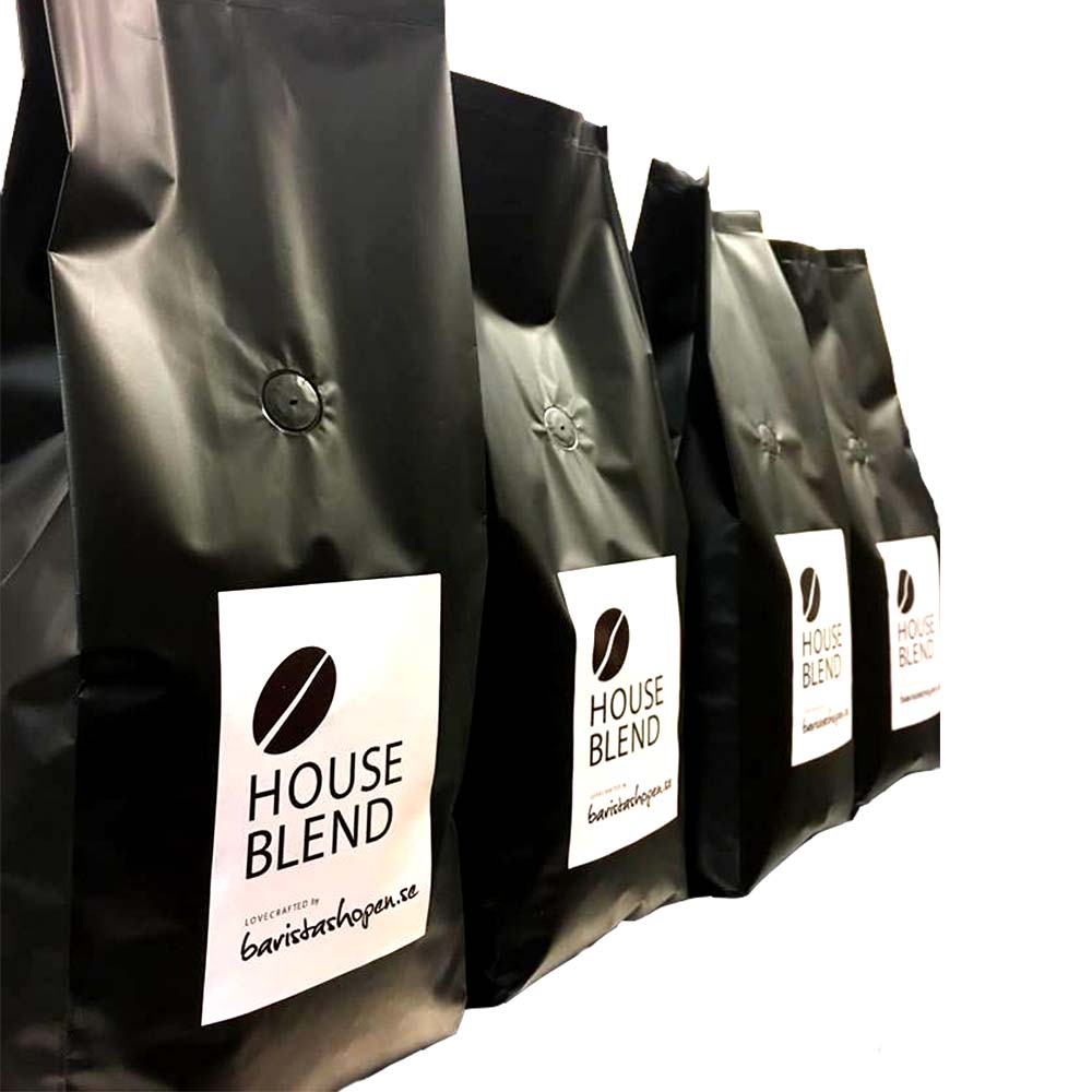 Baristashopen - House Blend - Brasilien och Guatemala - Lätt mörkrostade kaffebönor - 1000g - 3
