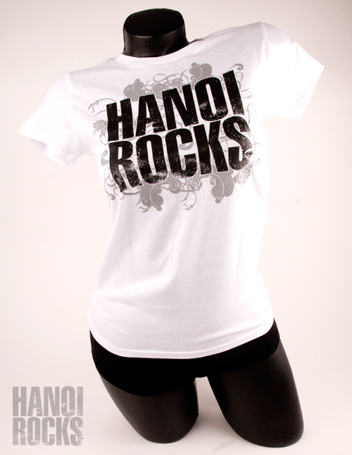 LADY T-SHIRT - WHITE, LEAVES
