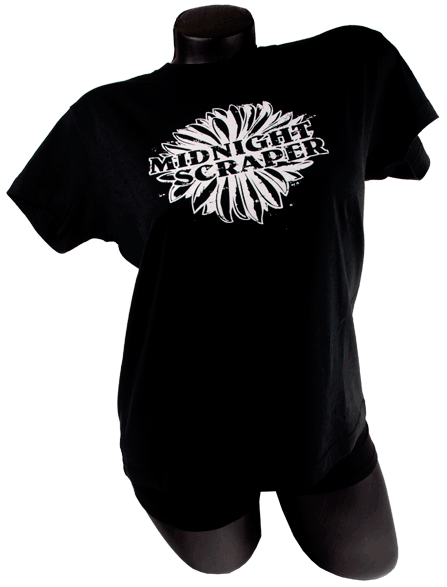 LADY T-SHIRT - BLACK, LOGO