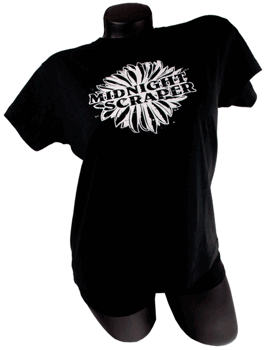 LADY T-SHIRT - BLACK, LOGO