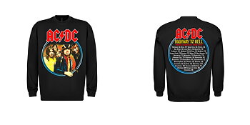 AC/DC - SWEATSHIRT, HIGHWAY TO HELL NORTH AMERICA TOUR 1979