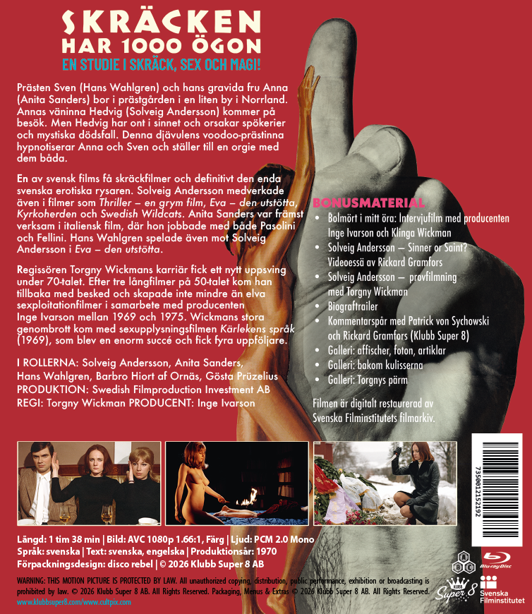 SKRÄCKEN HAR 1000 ÖGON / FEAR HAS 1000 EYES, BLU-RAY (SLIPCOVER) - 5