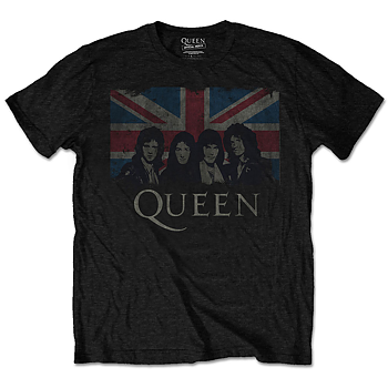 QUEEN - T-SHIRT, VINTAGE UNION JACK
