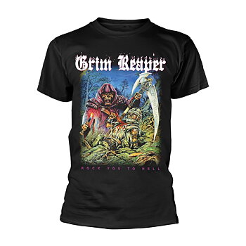 GRIM REAPER - T-SHIRT, ROCK YOU TO HELL
