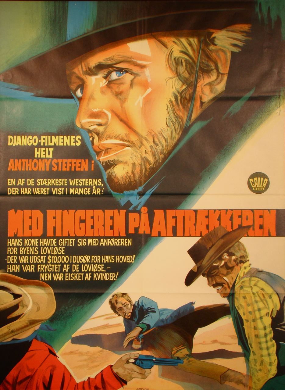 MED FINGEREN PÅ AFTRAEKKEREN (POSTER)