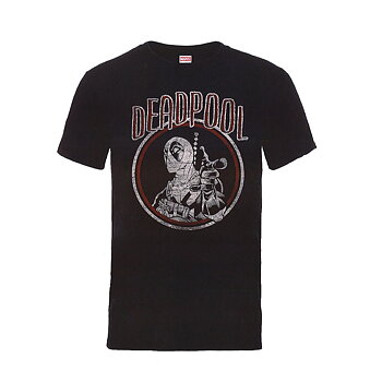MARVEL DEADPOOL - T-SHIRT, DEADPOOL VINTAGE CIRCLE