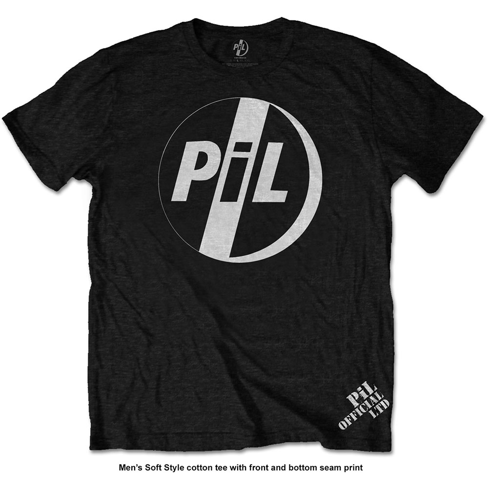 PUBLIC IMAGE LTD - T-SHIRT, WHITE LOGO - 4