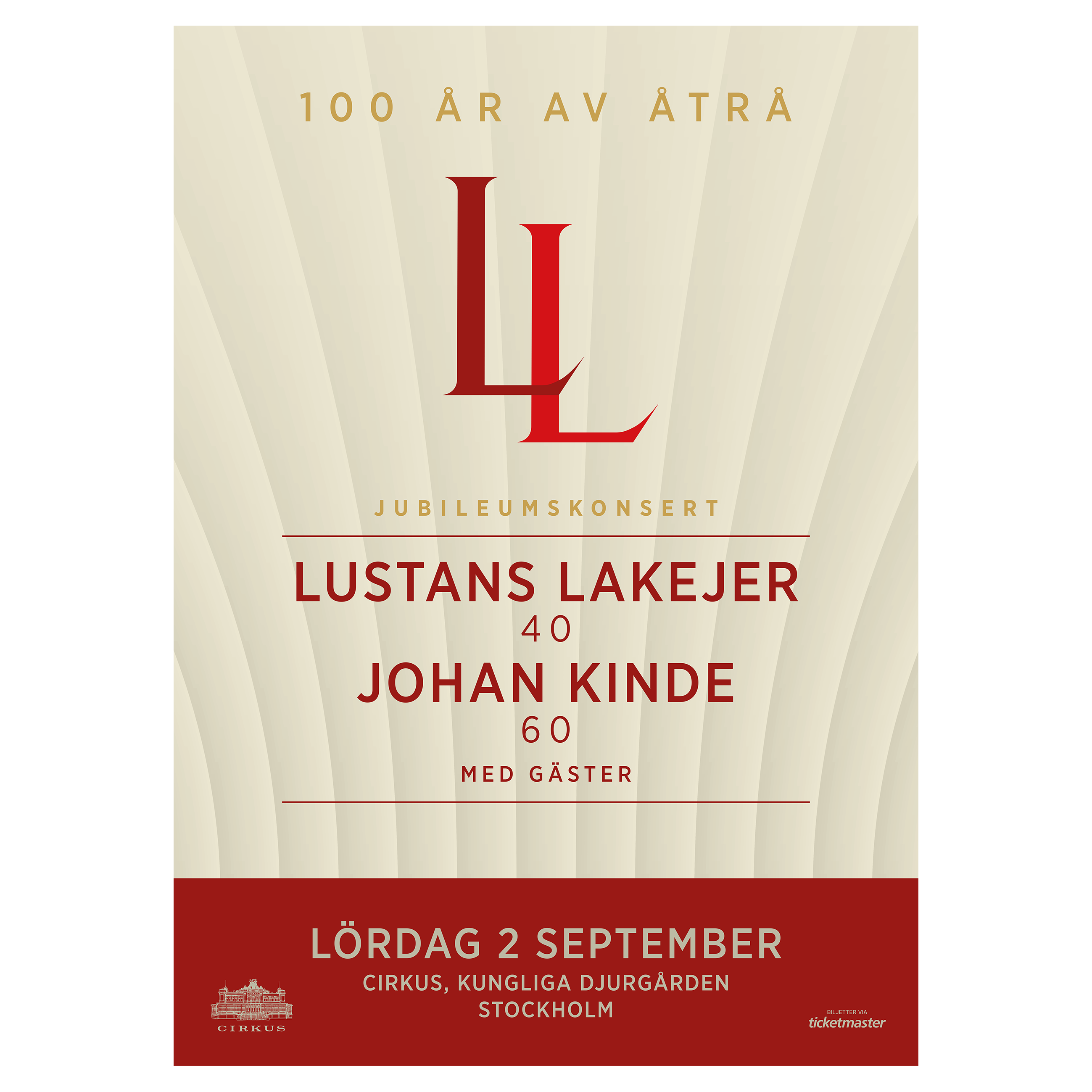 LUSTANS LAKEJER - POSTER , 100 ÅR AV ÅTRÅ