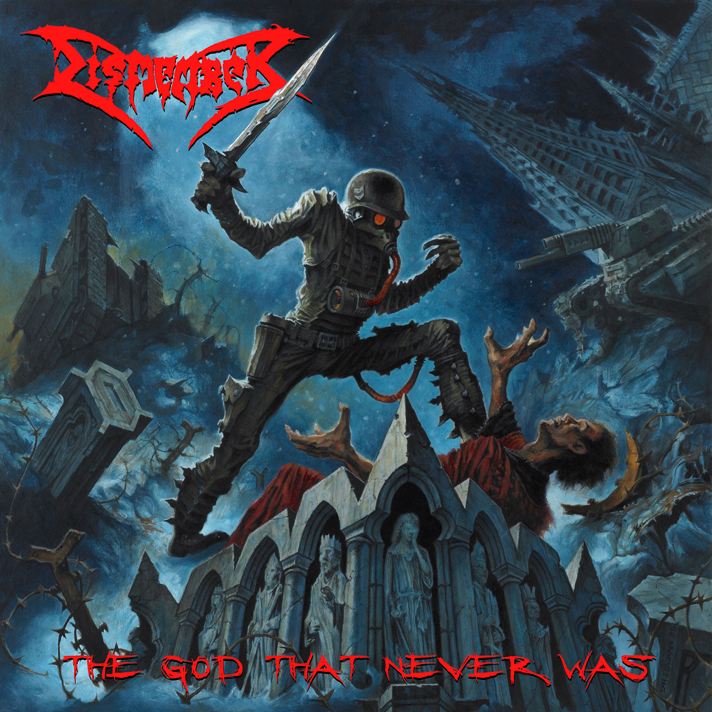 DISMEMBER - ALBUM SEVEN EIGHT NINE + DEMOS BUNDLE (TRANSPARENT RED VINYL LPS + T-SHIRT & PIN) - 5