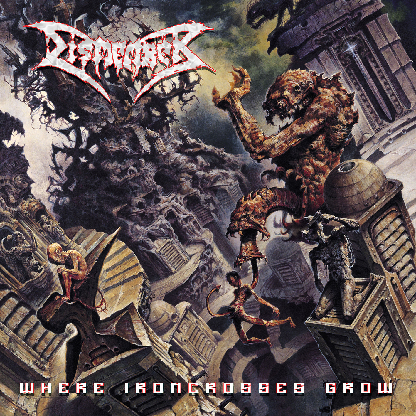 DISMEMBER - ALBUM SEVEN EIGHT NINE + DEMOS BUNDLE (TRANSPARENT RED VINYL LPS + T-SHIRT & PIN) - 3