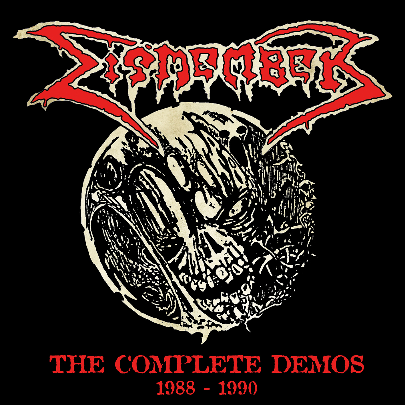 DISMEMBER - ALBUM SEVEN EIGHT NINE + DEMOS BUNDLE (TRANSPARENT RED VINYL LPS + T-SHIRT & PIN) - 9