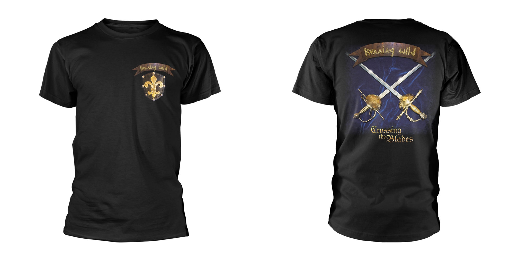 RUNNING WILD - T-SHIRT, CROSSING THE BLADES