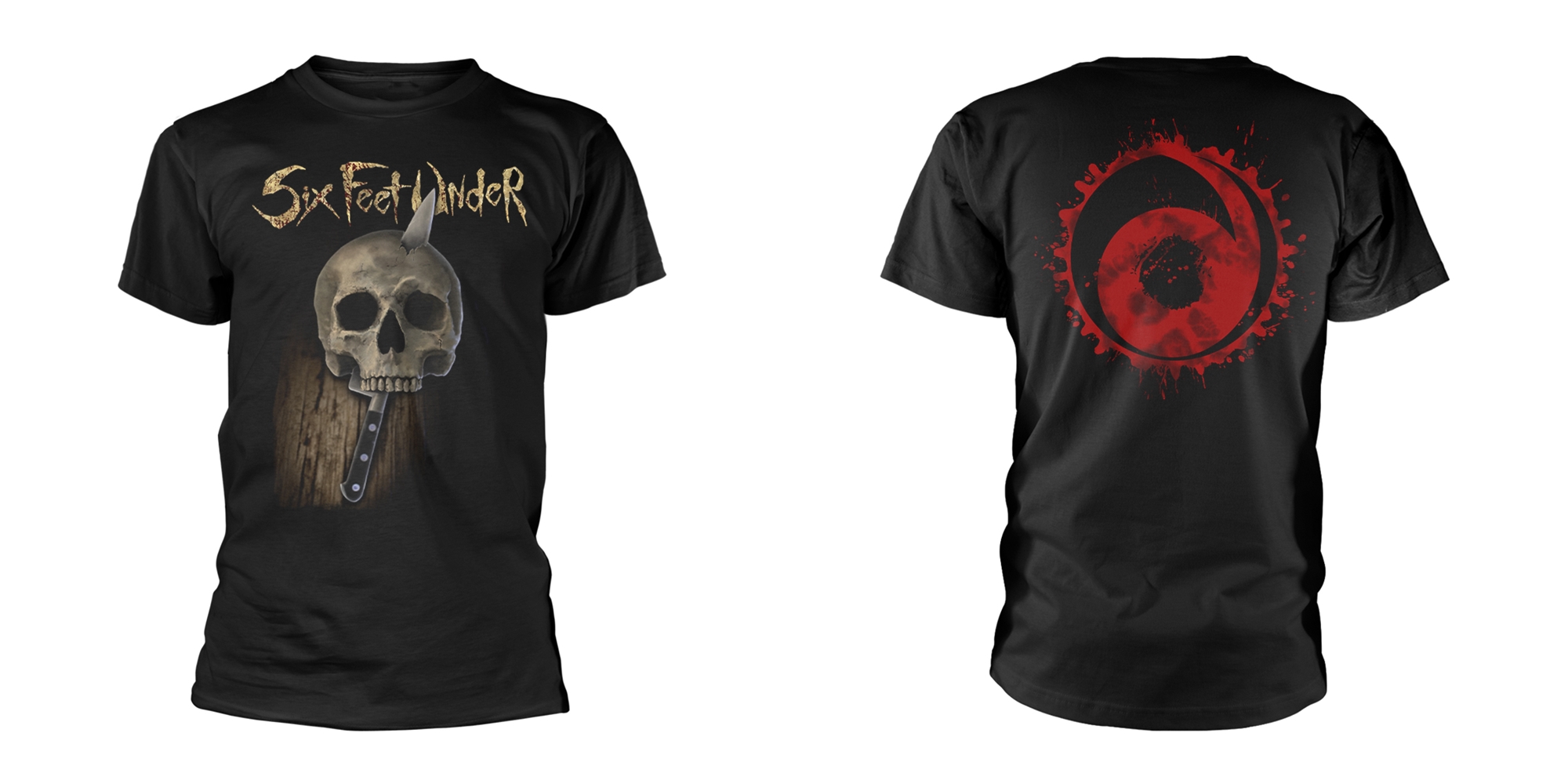 SIX FEET UNDER - T-SHIRT, KNIFE SKULL