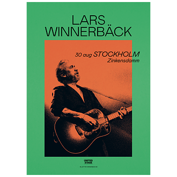 LARS WINNERBÄCK - POSTER, ZINKENSDAMM 2024, FRAKTFRI