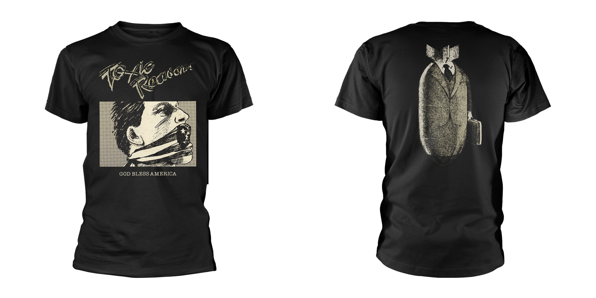 TOXIC REASONS - T-SHIRT, GOD BLESS AMERICA (BLACK)