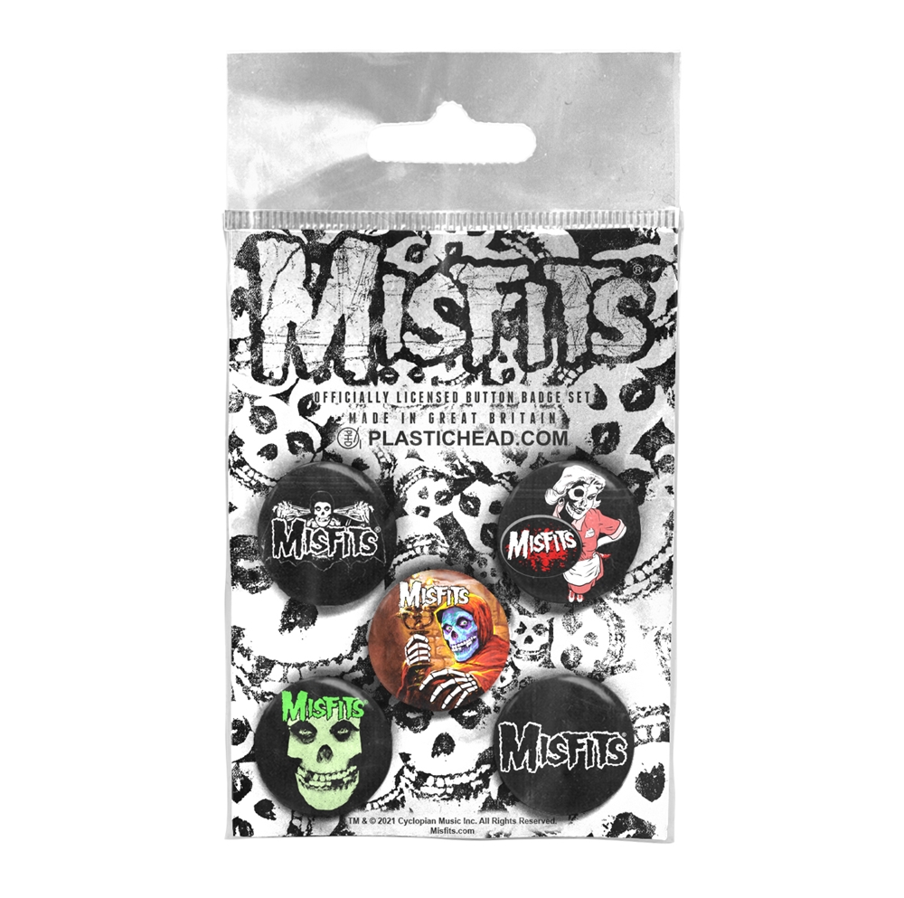 MISFITS - BUTTON BADGE PACK, MISFITS