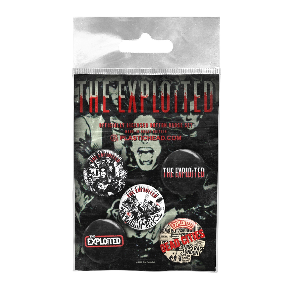 EXPLOITED, THE - BUTTON BADGE PACK, EXPLOITED