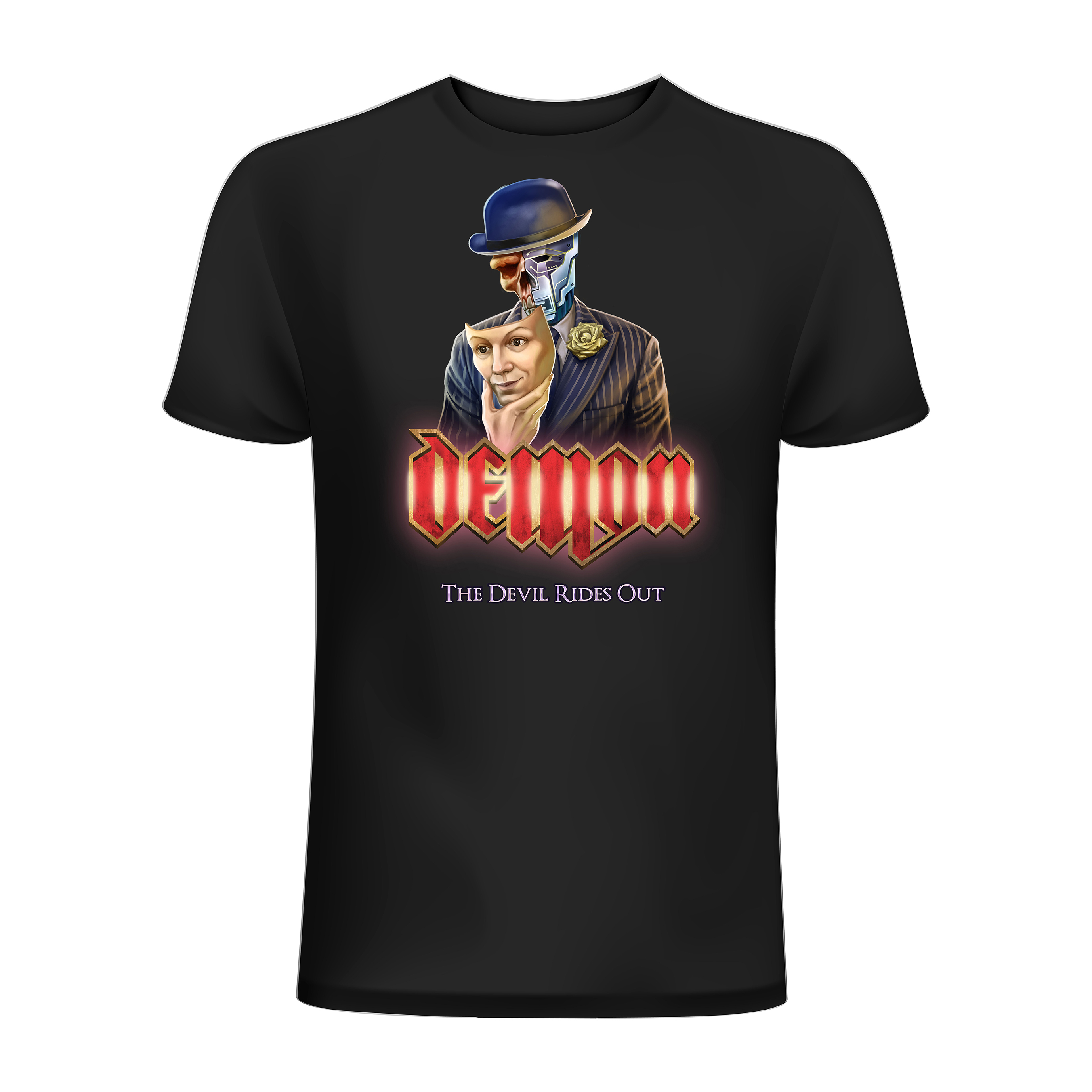 Demon - T-shirt, Devil Rides Out Mask
