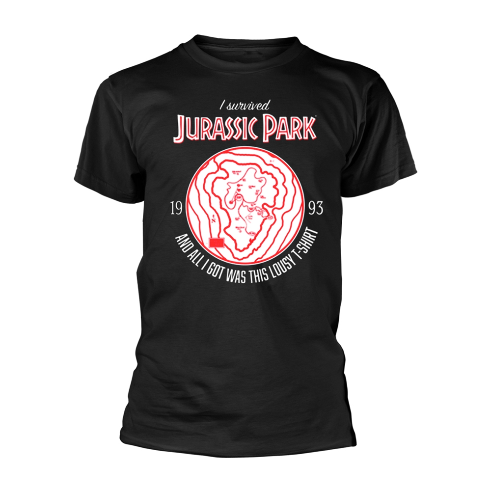 JURASSIC PARK - T-SHIRT,  I SURVIVED JURASSIC PARK