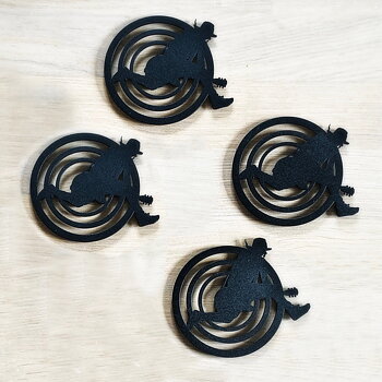 DREGEN - METAL COASTERS (4-PACK)