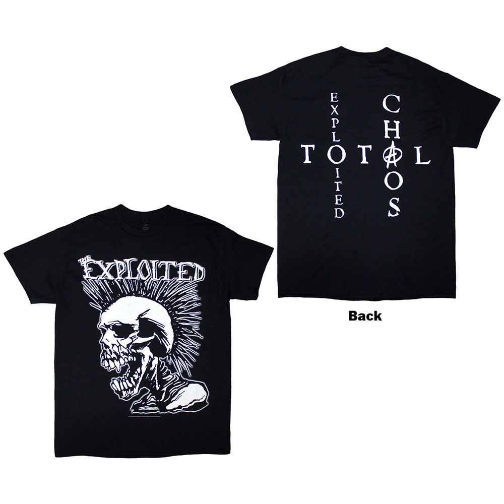 EXPLOITED, THE - T-SHIRT, MOHIKAN SKULL