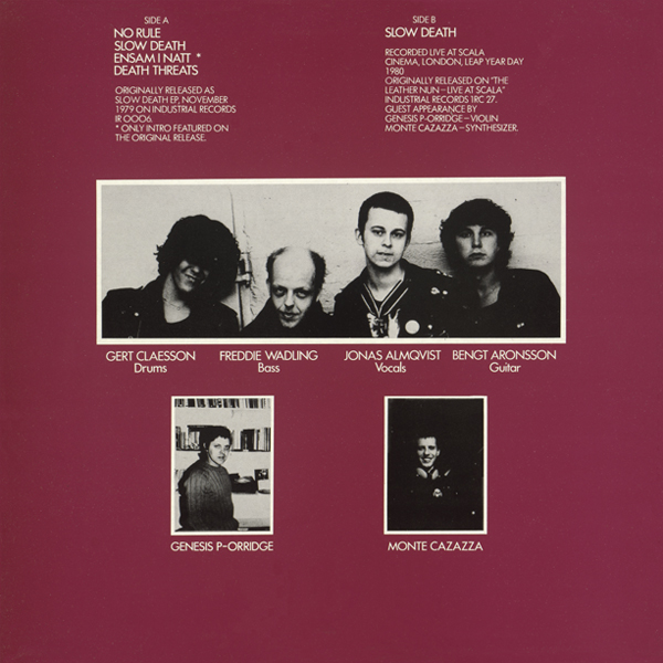LEATHER NUN - SLOW DEATH, 12" VINYL RE-ISSUE - 2