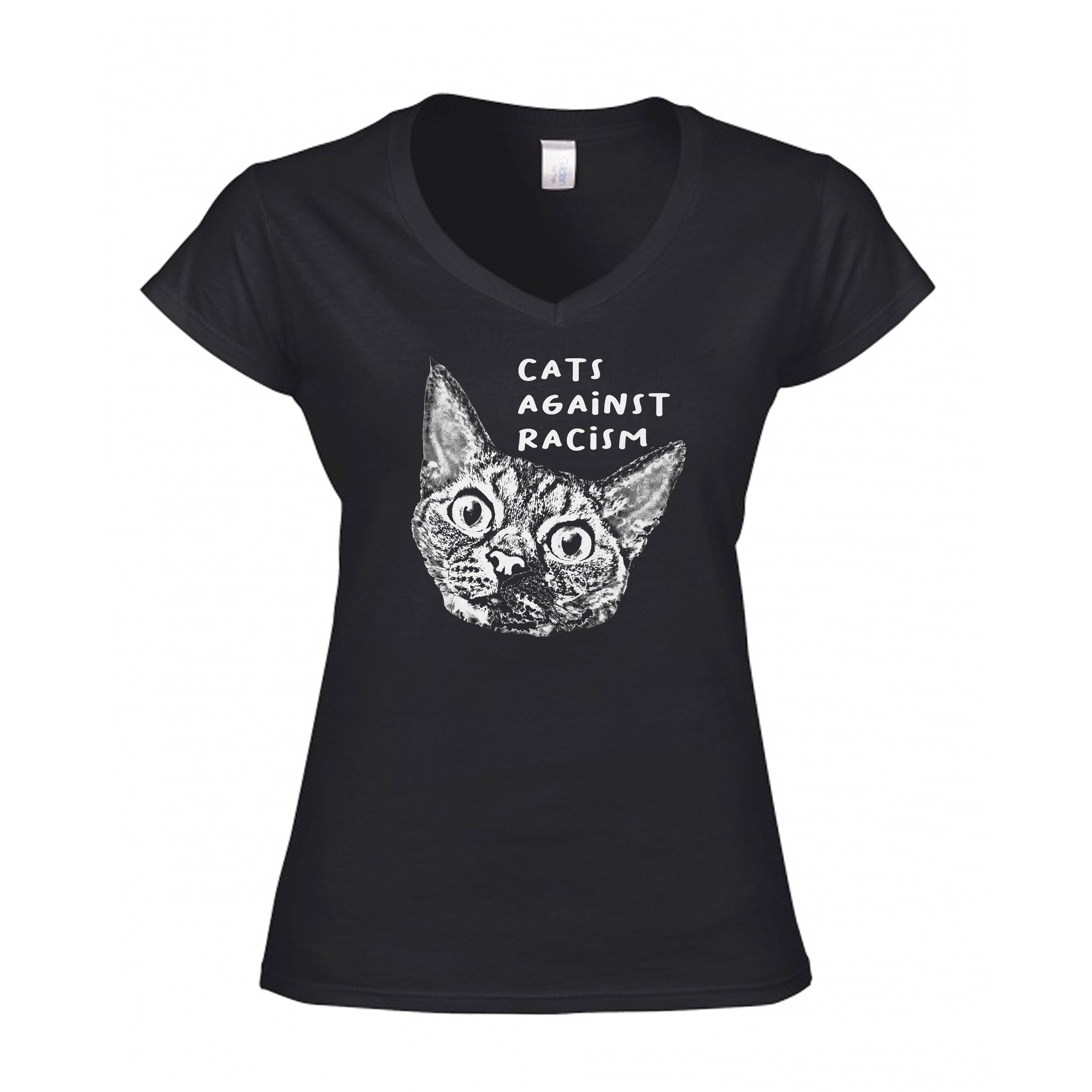 CATS AGAINST RACISM - DAM T-SHIRT - 2