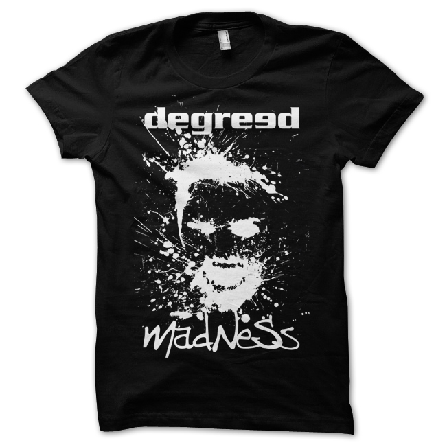 DEGREED - T-SHIRT, MADNESS (SVART)