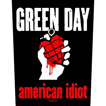 GREEN DAY - BACK PATCH, AMERICAN IDIOT