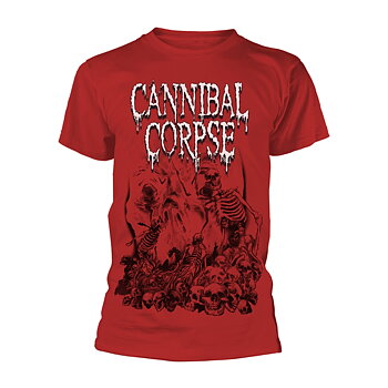 CANNIBAL CORPSE - T-SHIRT, PILE OF SKULLS 2018 (RED)