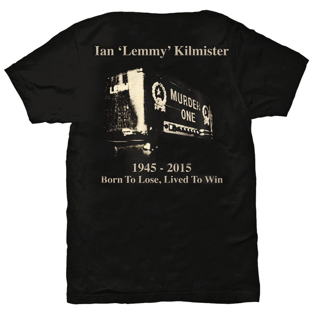 LEMMY, MOTÖRHEAD - T-SHIRT, LIVED TO WIN - 2