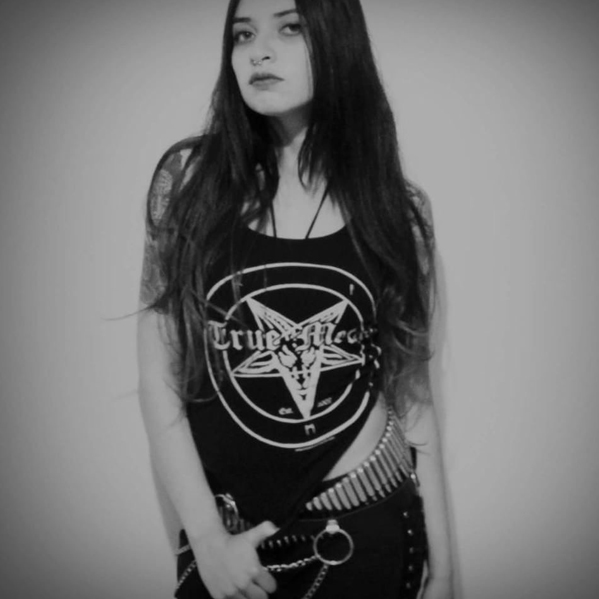 True Metal Brand - Raven Black Lady Tank Top - 2