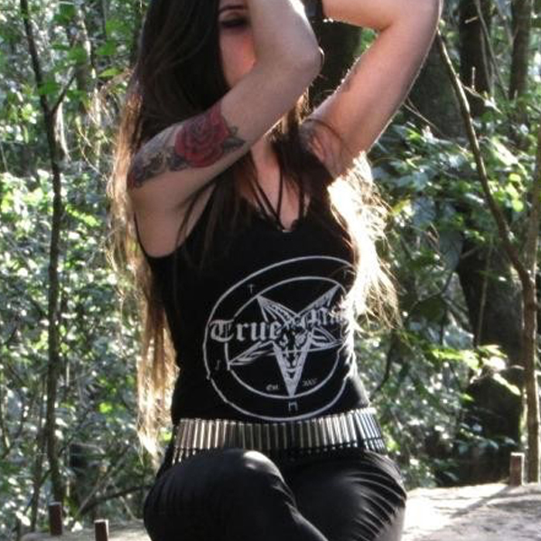 True Metal Brand - Raven Black Lady Tank Top - 3