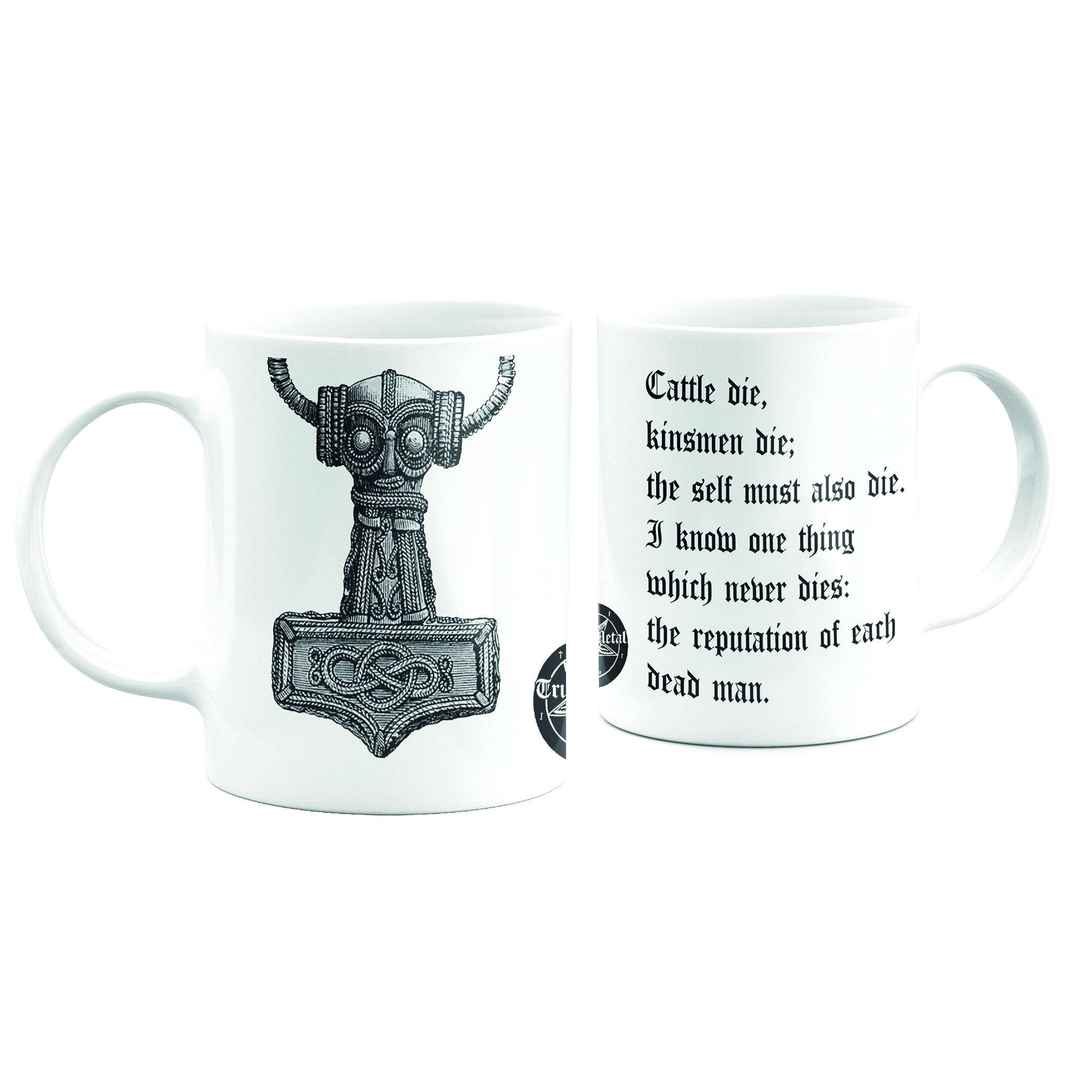 True Metal Brand - Mug, Thor’s Hammer - Havamal (2-pack)
