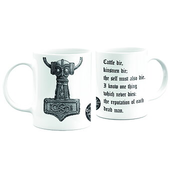 True Metal Brand - Mug, Thor’s Hammer - Havamal (2-pack)