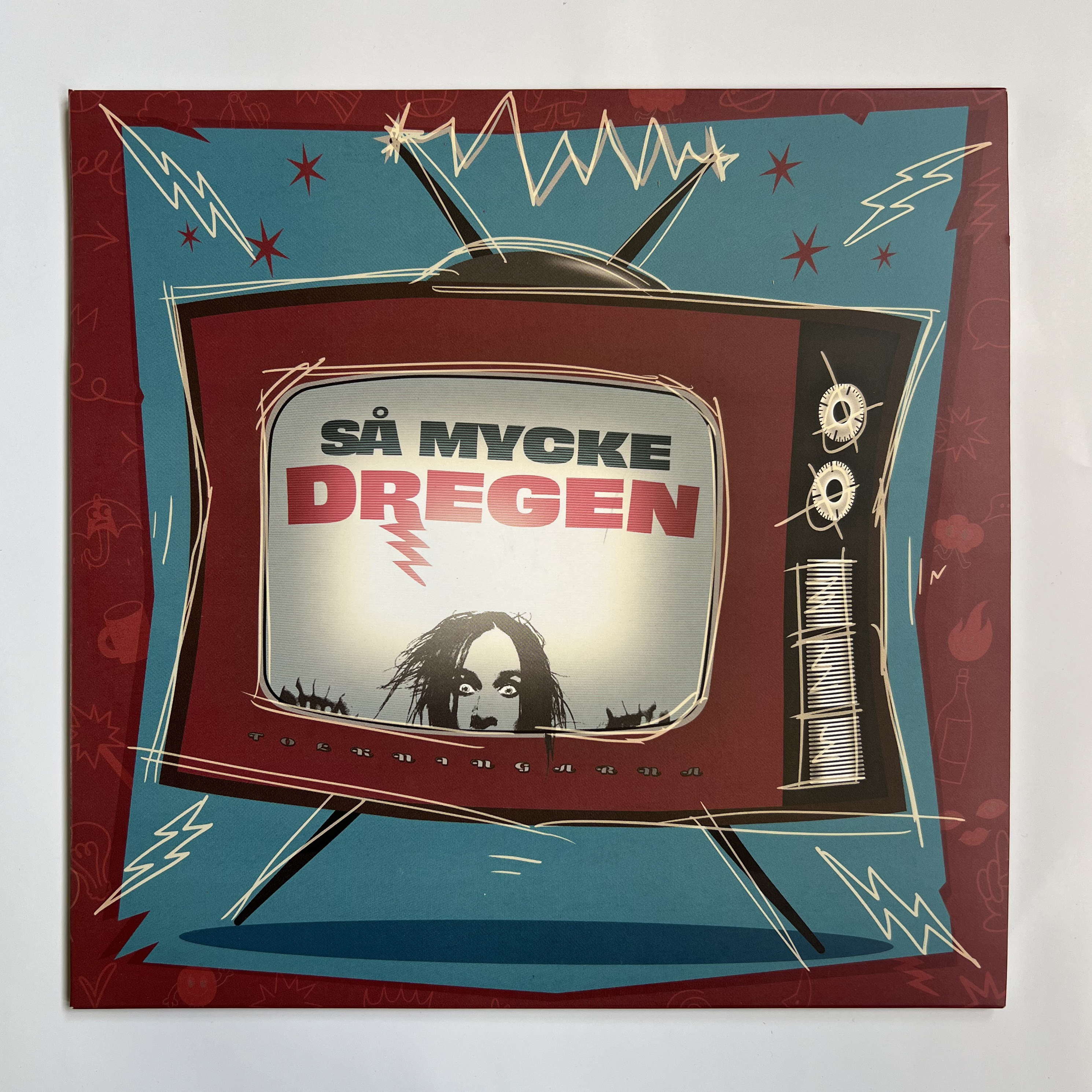 DREGEN - SÅ MYCKE DREGEN, 10" EP (BLUE/BROWN MARBLE VINYL) + LITHOGRAPHY - 6