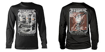 TESTAMENT - LONG SLEEVE, TITANS OF CREATION (GREY) EUROPE 2020 TOUR