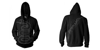 METALLICA  - ZIP HOOD, BLACK ALBUM BURNISHED