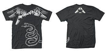 METALLICA - T-SHIRT, BLACK ALBUM FADED