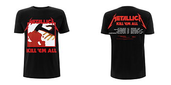METALLICA - T-SHIRT, KILL EM ALL TRACKS