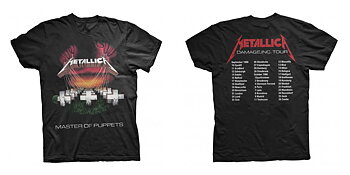 METALLICA - T-SHIRT, MOP EUROPEAN TOUR 86'