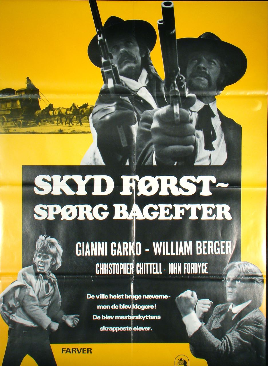 SKYD FØRST – SPØRG BAGEFTER (POSTER)