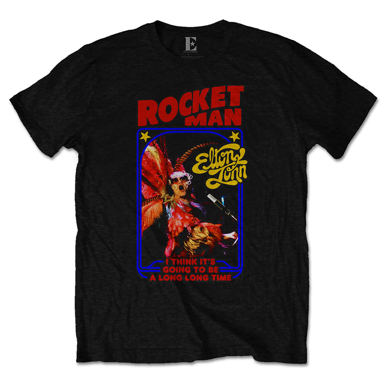 ELTON JOHN - T-SHIRT, ROCKETMAN FEATHER SUIT
