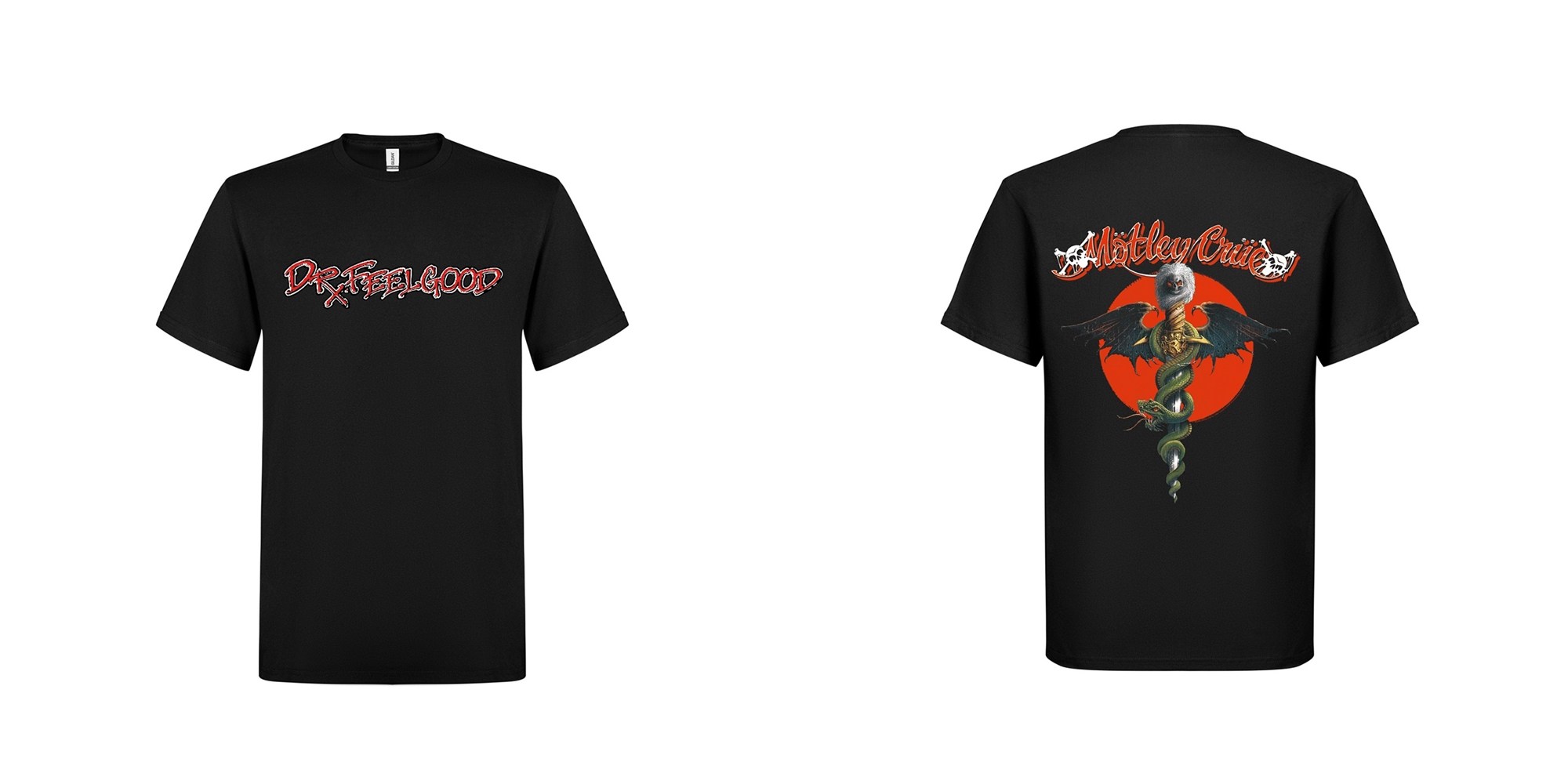 MOTLEY CRUE - T-SHIRT, DR.FEELGOOD LOGO