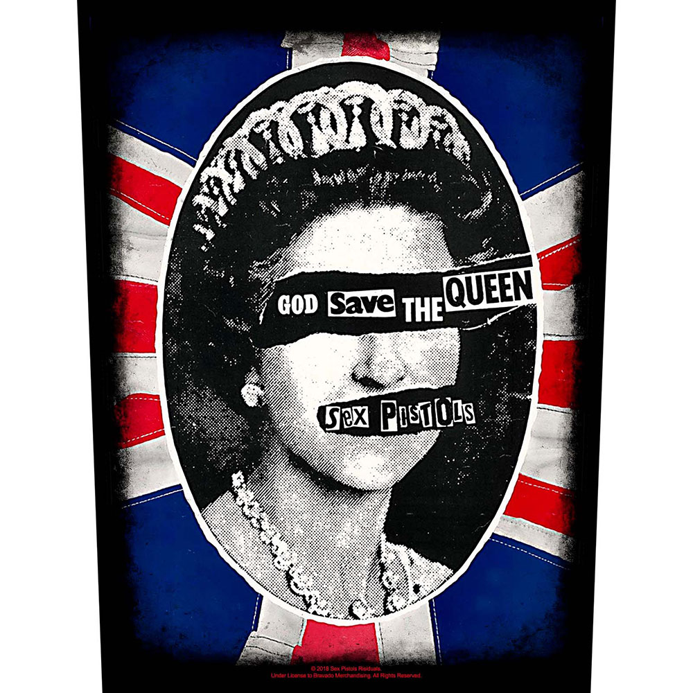 SEX PISTOLS - BACK PATCH, GOD SAVE THE QUEEN - 2